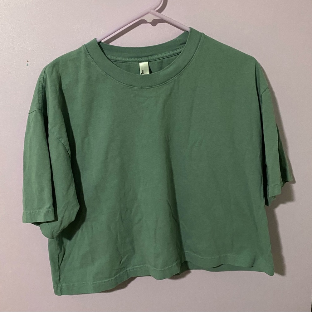 Los Angeles Apparel Oversized Cropped Tee